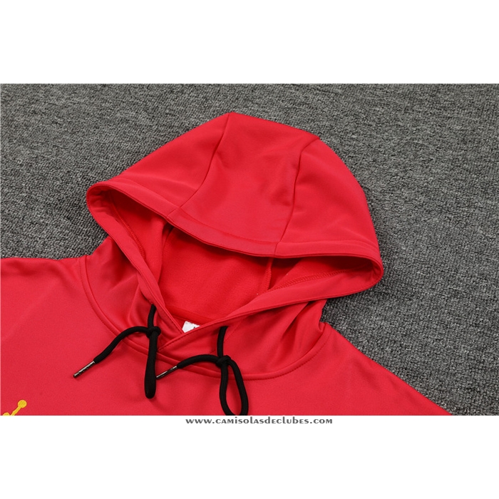 Fato de Treino Hoodie
 Paris Saint-Germain Jordan 2023 Crianca
 Vermelho
